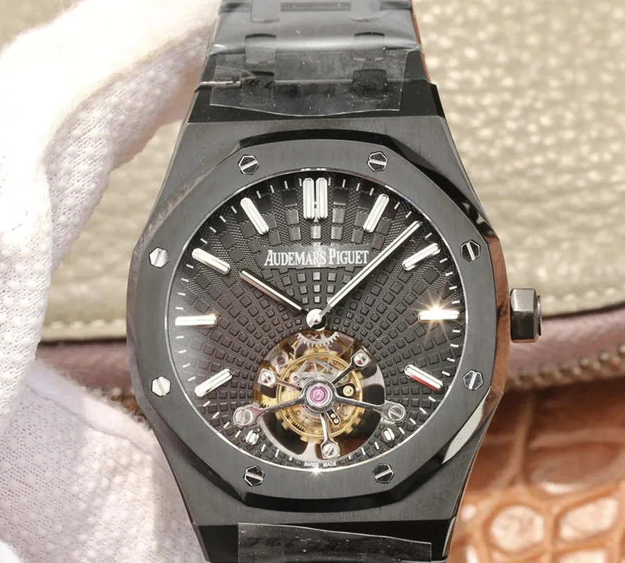 Audemars Piguet Royal Oak Tourbillon 26522CE.OO.1225CE.01 R8 Factory 1:1 Best Edition Replica Watch Black Case